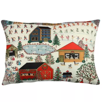 Perna decorativa, A50929, 33x48 cm, 50% Bumbac / 50% Poliester, Multicolor imagine