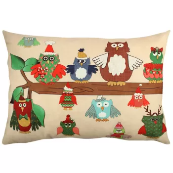 Perna decorativa, A50934, 33x48 cm, 50% Bumbac / 50% Poliester, Multicolor imagine