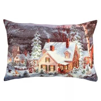 Perna decorativa, A50940, 33x48 cm, 50% Bumbac / 50% Poliester, Multicolor imagine