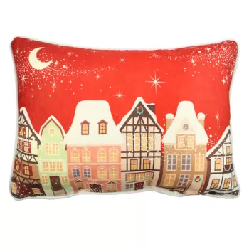 Perna decorativa, A50943, 33x48 cm, 50% Bumbac / 50% Poliester, Multicolor imagine