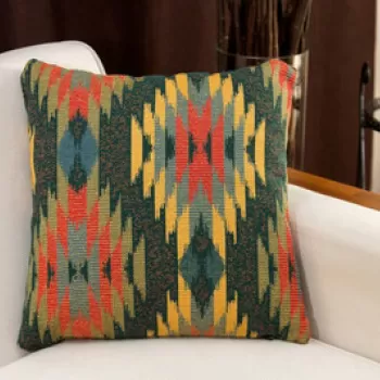 Perna decorativa, Aldo, 15x45x15 cm, Amestec bumbac, Verde imagine