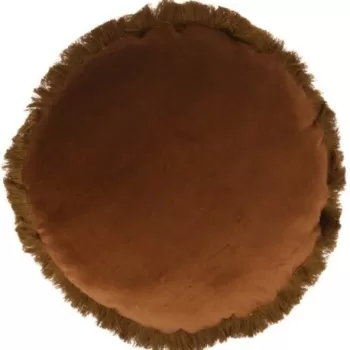 Perna decorativa Amber, O40 cm, poliester, maro imagine