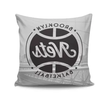 Perna decorativa, BRKRLNT-6, 43x43 cm, 50% Bumbac / 50% Poliester, Multicolor imagine