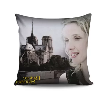 Perna decorativa, BSKRLNT-1, 43x43 cm, 50% Bumbac / 50% Poliester, Multicolor imagine