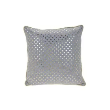 Perna decorativa Dots, 40x40 cm, poliester, gri/auriu imagine