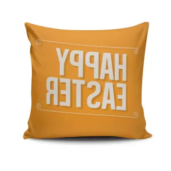 Perna decorativa, EASKRL-04, 43x43 cm, 50% Bumbac / 50% Poliester, Multicolor imagine