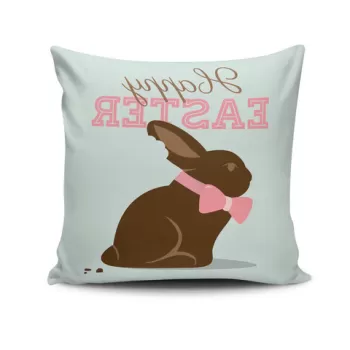 Perna decorativa, EASKRL-06, 43x43 cm, 50% Bumbac / 50% Poliester, Multicolor imagine