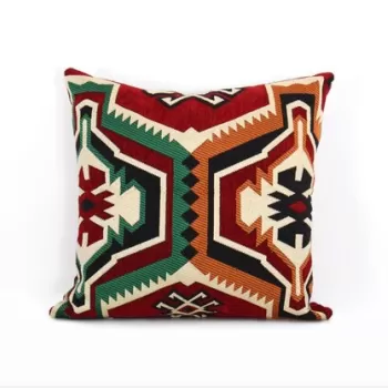 Perna decorativa, Esmeli v2, 50x50 cm, 50% Bumbac / 50% Poliester, Rosu imagine