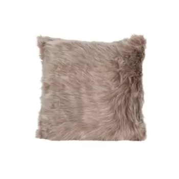 Perna decorativa Fur, 45x45 cm, poliester, maro imagine