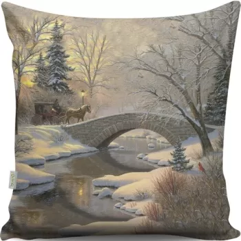 Perna decorativa, Gravel, A13010, 43x43 cm, policoton, multicolor imagine