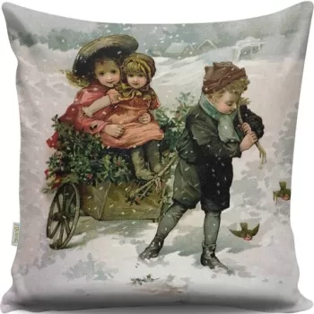 Perna decorativa, Gravel, A13033, 43x43 cm, policoton, multicolor imagine