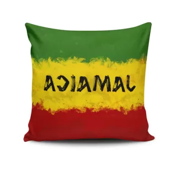 Perna decorativa, JKRLNT-1, 43x43 cm, 50% Bumbac / 50% Poliester, Multicolor imagine