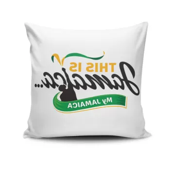 Perna decorativa, JKRLNT-9, 43x43 cm, 50% Bumbac / 50% Poliester, Multicolor imagine