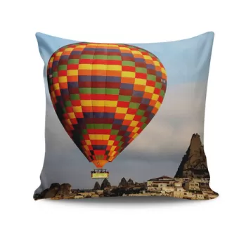 Perna decorativa, KPDKRLNT-3, 43x43 cm, 50% Bumbac / 50% Poliester, Multicolor imagine