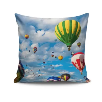 Perna decorativa, KPDKRLNT-4, 43x43 cm, 50% Bumbac / 50% Poliester, Multicolor imagine