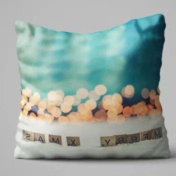 Perna decorativa, KRLNTXMAS-3, 43x43 cm, 50% Bumbac / 50% Poliester, Multicolor imagine