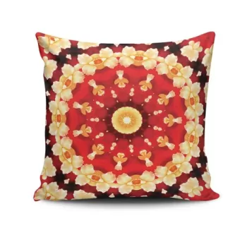 Perna decorativa, MANDALA-07, 43x43 cm, 50% Bumbac / 50% Poliester, Multicolor imagine