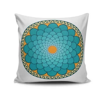 Perna decorativa, MANDALA-16, 43x43 cm, 50% Bumbac / 50% Poliester, Multicolor imagine