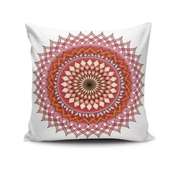 Perna decorativa, MANDALA-27, 43x43 cm, 50% Bumbac / 50% Poliester, Multicolor imagine