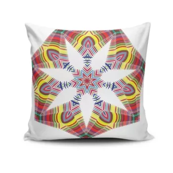 Perna decorativa, MANDALA-34, 43x43 cm, 50% Bumbac / 50% Poliester, Multicolor imagine