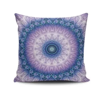 Perna decorativa, MANDALA-35, 43x43 cm, 50% Bumbac / 50% Poliester, Multicolor imagine