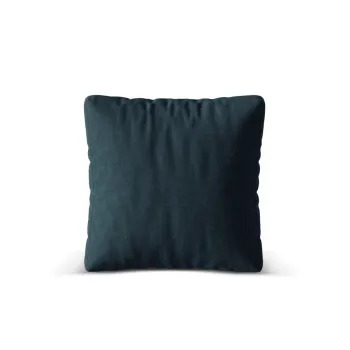 Perna decorativa, Martina-169, Micadoni Home, 40x40 cm, tesatura structurata catifelata, albastru jeans imagine