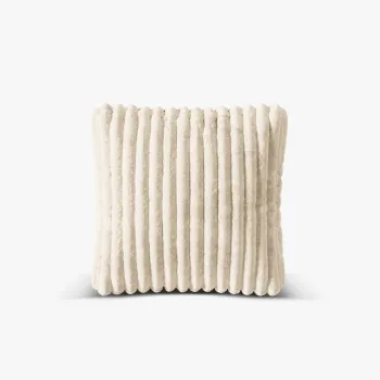 Perna decorativa, Martina-212, Micadoni Home, 40x40 cm, velur, bej deschis imagine