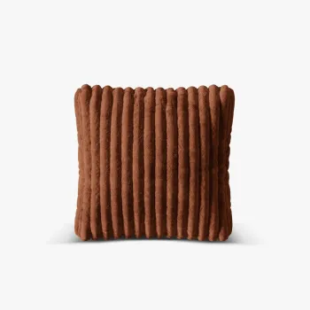 Perna decorativa, Martina-212, Micadoni Home, 40x40 cm, velur, caramiziu imagine