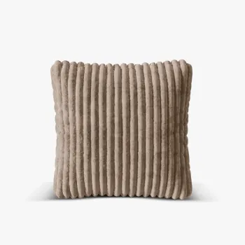Perna decorativa, Martina-212, Micadoni Home, 55x55 cm, velur, maro ghinda imagine