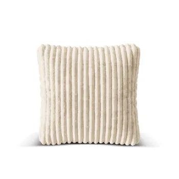 Perna decorativa, Martina-212, Micadoni Home, 65x65 cm, velur, bej deschis imagine