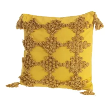 Perna decorativa Mattis, Bizzotto, 45 x 45 cm, policoton, ocru imagine