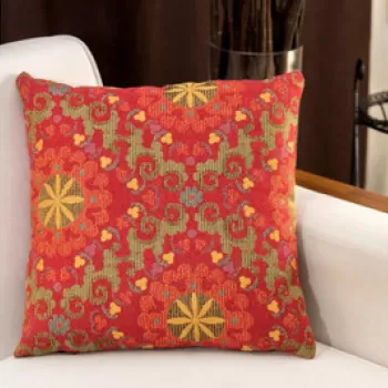 Perna decorativa, Mina, 15x45x15 cm, Amestec bumbac, Rosu imagine