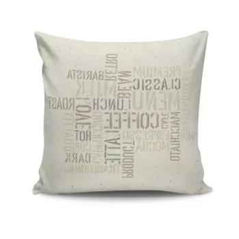 Perna decorativa, NKRLNT-006, 43x43 cm, 50% Bumbac / 50% Poliester, Multicolor imagine