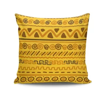 Perna decorativa, NKRLNT-026, 43x43 cm, 50% Bumbac / 50% Poliester, Multicolor imagine