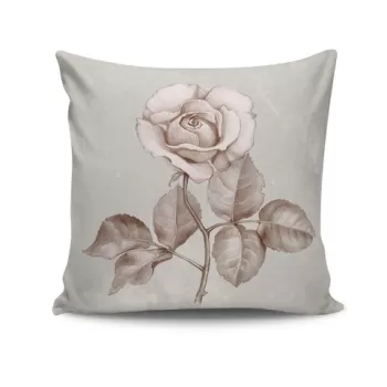 Perna decorativa, NKRLNT-029, 43x43 cm, 50% Bumbac / 50% Poliester, Multicolor imagine