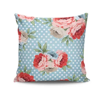 Perna decorativa, NKRLNT-043, 43x43 cm, 50% Bumbac / 50% Poliester, Multicolor imagine