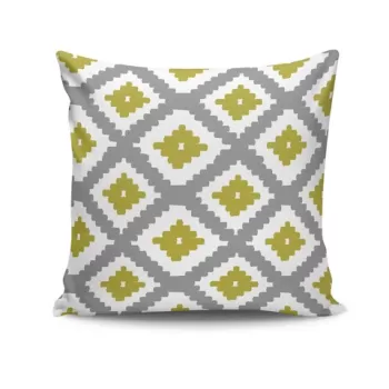 Perna decorativa, NKRLNT-045, 43x43 cm, 50% Bumbac / 50% Poliester, Multicolor imagine