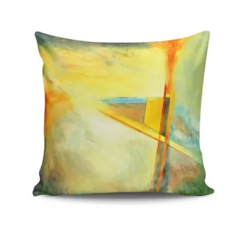 Perna decorativa, NKRLNT-051, 43x43 cm, 50% Bumbac / 50% Poliester, Multicolor imagine
