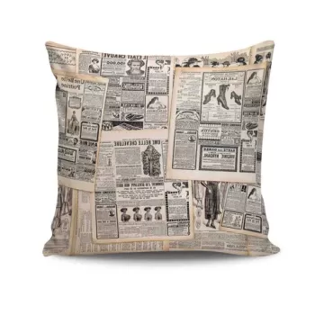 Perna decorativa, NKRLNT-059, 43x43 cm, 50% Bumbac / 50% Poliester, Multicolor imagine