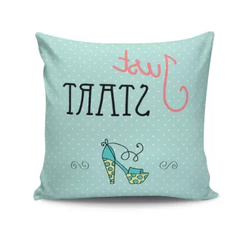 Perna decorativa, NKRLNT-062, 43x43 cm, 50% Bumbac / 50% Poliester, Multicolor imagine