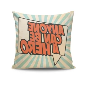 Perna decorativa, NKRLNT-083, 43x43 cm, 50% Bumbac / 50% Poliester, Multicolor imagine