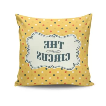 Perna decorativa, NKRLNT-100, 43x43 cm, 50% Bumbac / 50% Poliester, Multicolor imagine