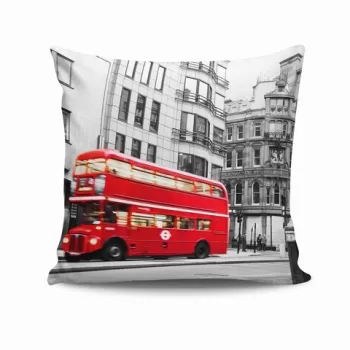 Perna decorativa, NKRLNT-105, 43x43 cm, 50% Bumbac / 50% Poliester, Multicolor imagine