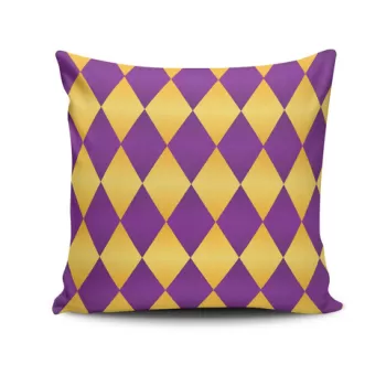 Perna decorativa, NKRLNT-130, 43x43 cm, 50% Bumbac / 50% Poliester, Multicolor imagine