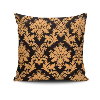 Perna decorativa, NKRLNT-138, 43x43 cm, 50% Bumbac / 50% Poliester, Multicolor imagine