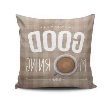 Perna decorativa, NKRLNT-139, 43x43 cm, 50% Bumbac / 50% Poliester, Multicolor imagine