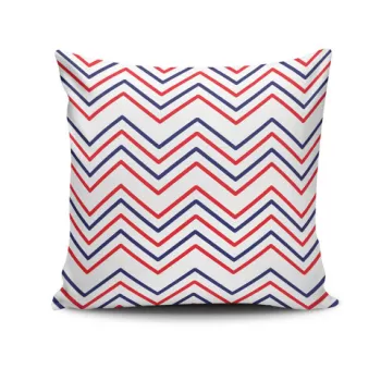 Perna decorativa, NKRLNT-145, 43x43 cm, 50% Bumbac / 50% Poliester, Multicolor imagine