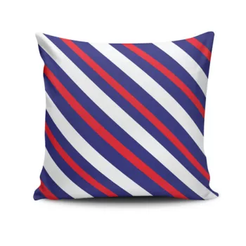 Perna decorativa, NKRLNT-147, 43x43 cm, 50% Bumbac / 50% Poliester, Multicolor imagine