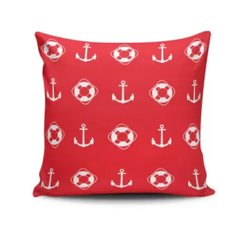 Perna decorativa, NKRLNT-150, 43x43 cm, 50% Bumbac / 50% Poliester, Multicolor imagine