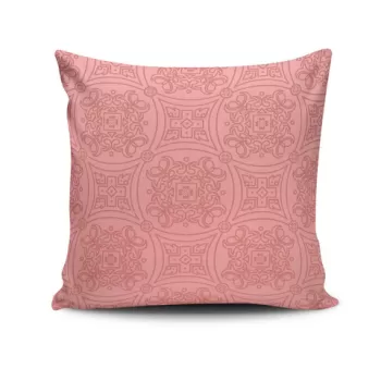 Perna decorativa, NKRLNT-156, 43x43 cm, 50% Bumbac / 50% Poliester, Multicolor imagine